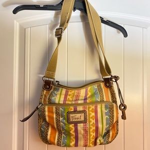 Fossil Canvas Crossbody Purse